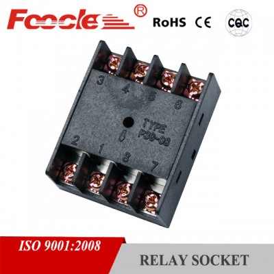 high quality electric din rail P3G-08 8 hole relay socket